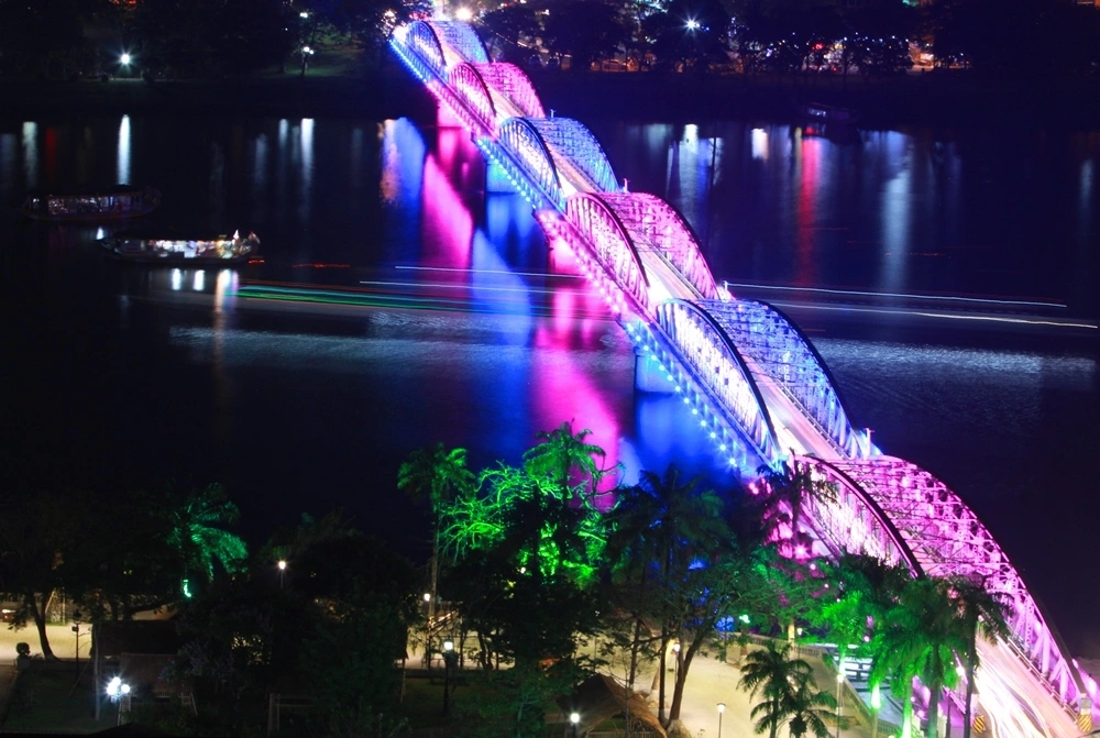 Trang Tien Bridge at Night